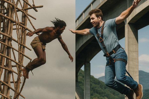 Histoire du saut à l’élastique : des traditions de Vanuatu aux ponts français