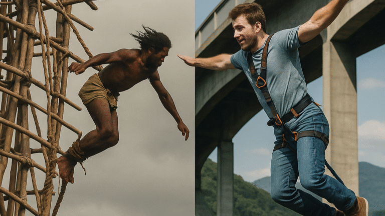Histoire du saut à l’élastique : des traditions de Vanuatu aux ponts français